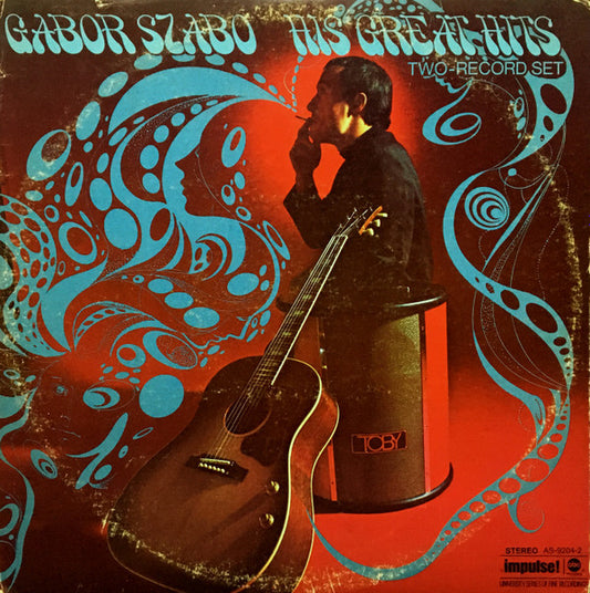 Gabor Szabo : His Great Hits (2xLP, Album, Comp, Club, Cap)