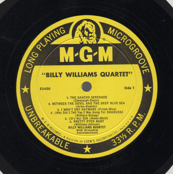 Billy Williams Quartet : The Billy Williams Quartet (LP)