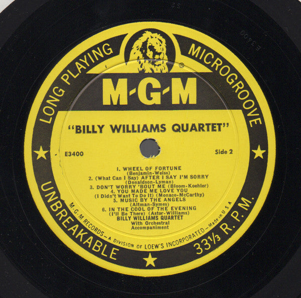 Billy Williams Quartet : The Billy Williams Quartet (LP)