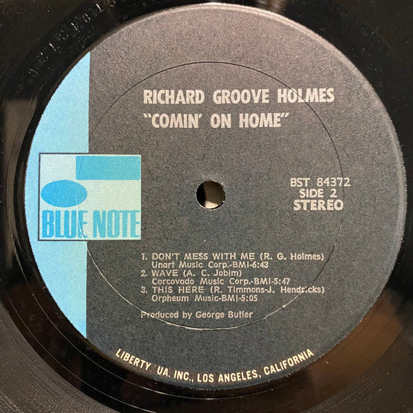 Richard "Groove" Holmes : Comin' On Home (LP, Album)