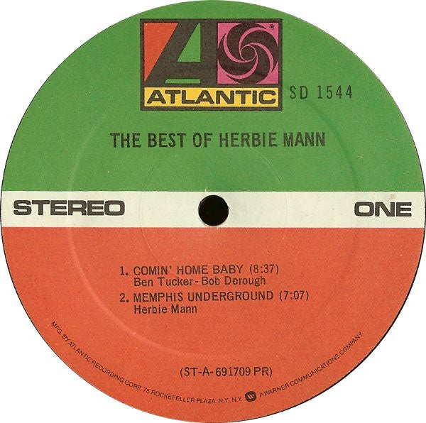 Herbie Mann : The Best Of Herbie Mann (LP, Comp, RE, Pre)
