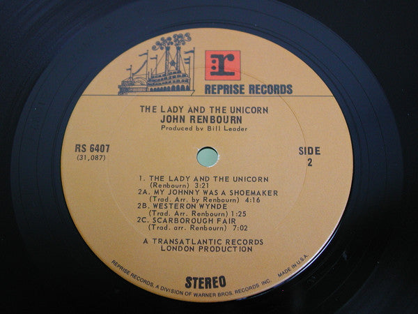 John Renbourn : The Lady And The Unicorn (LP, Album, Ter)